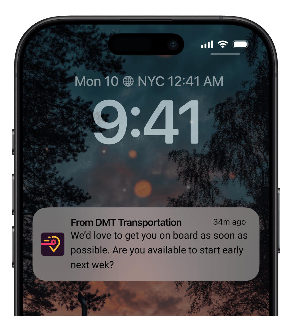 Example image for section Chat Directly With Carriers